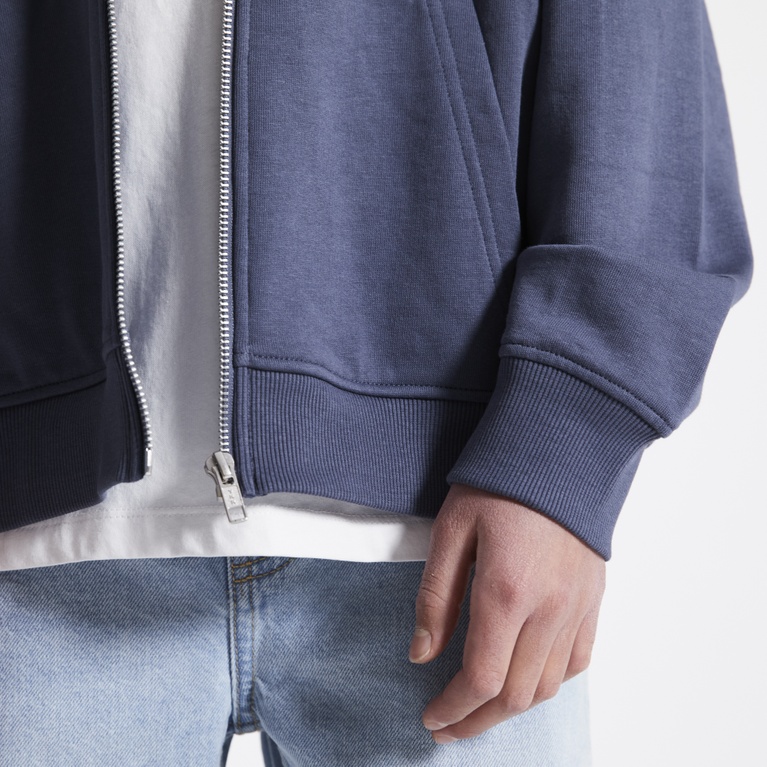 Zip hoodie "Tom star" Indigo